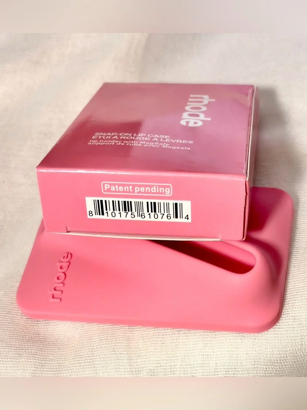 Rhode Limited Edition MagSafe Silicone Snap-On Lip Case Sweet Pea Pink NIB